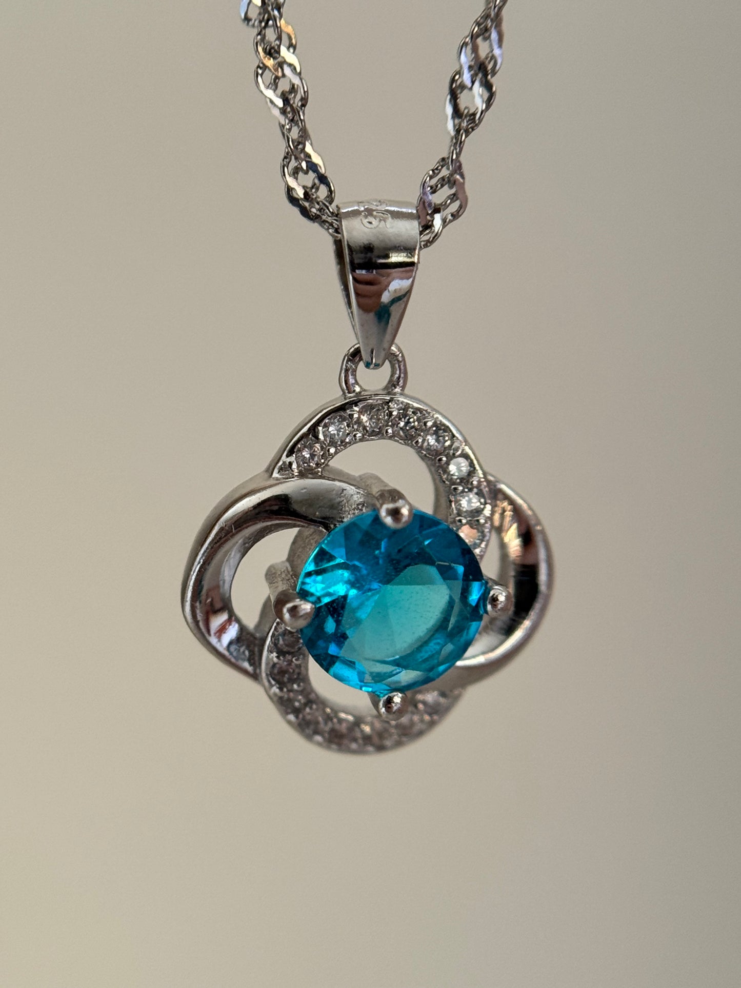 Sapphire Bloom Necklace