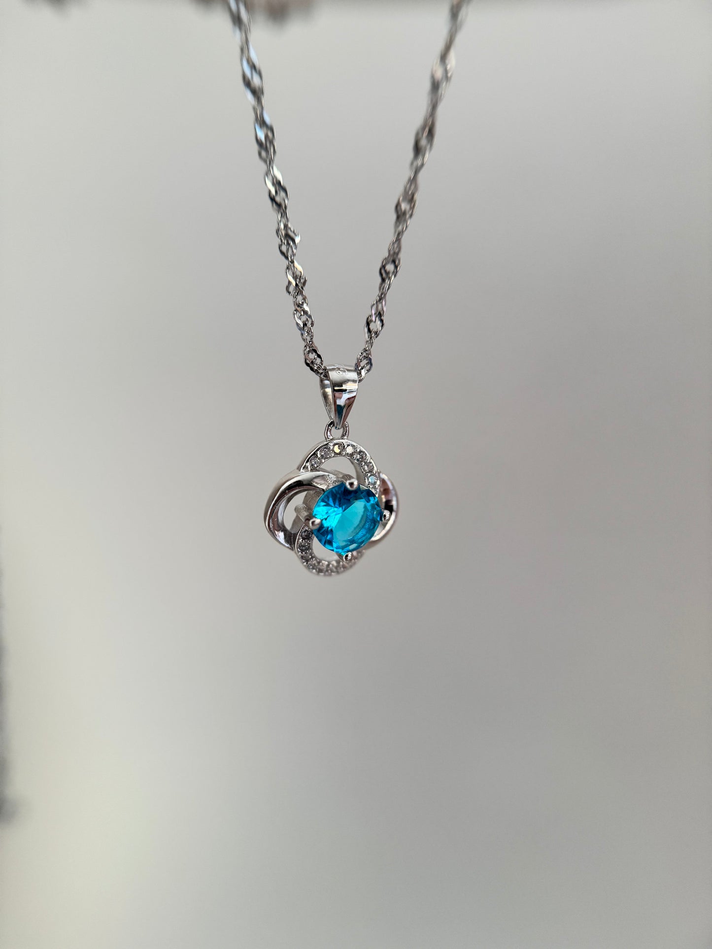 Sapphire Bloom Necklace