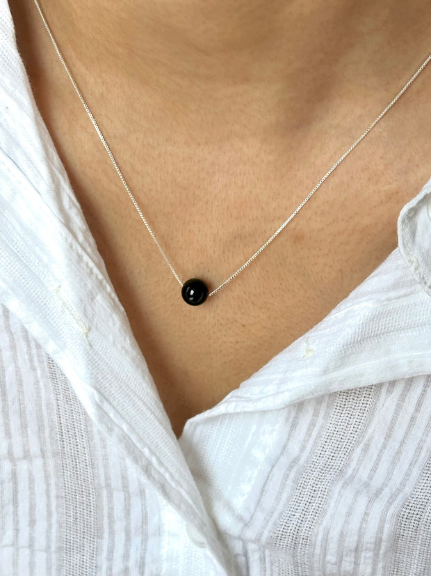 Obsidian Sleek Necklace