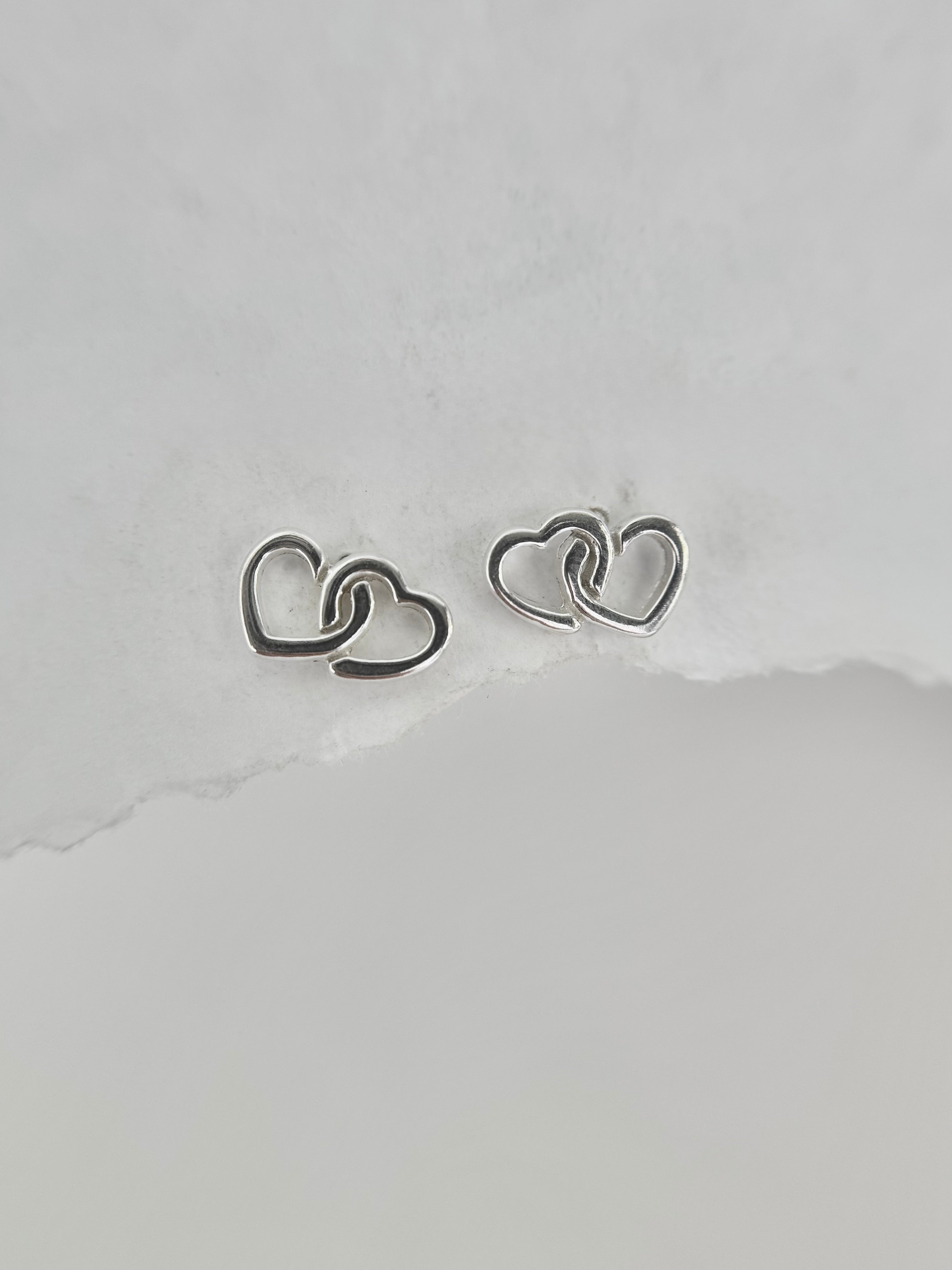 Dual Heart Earrings