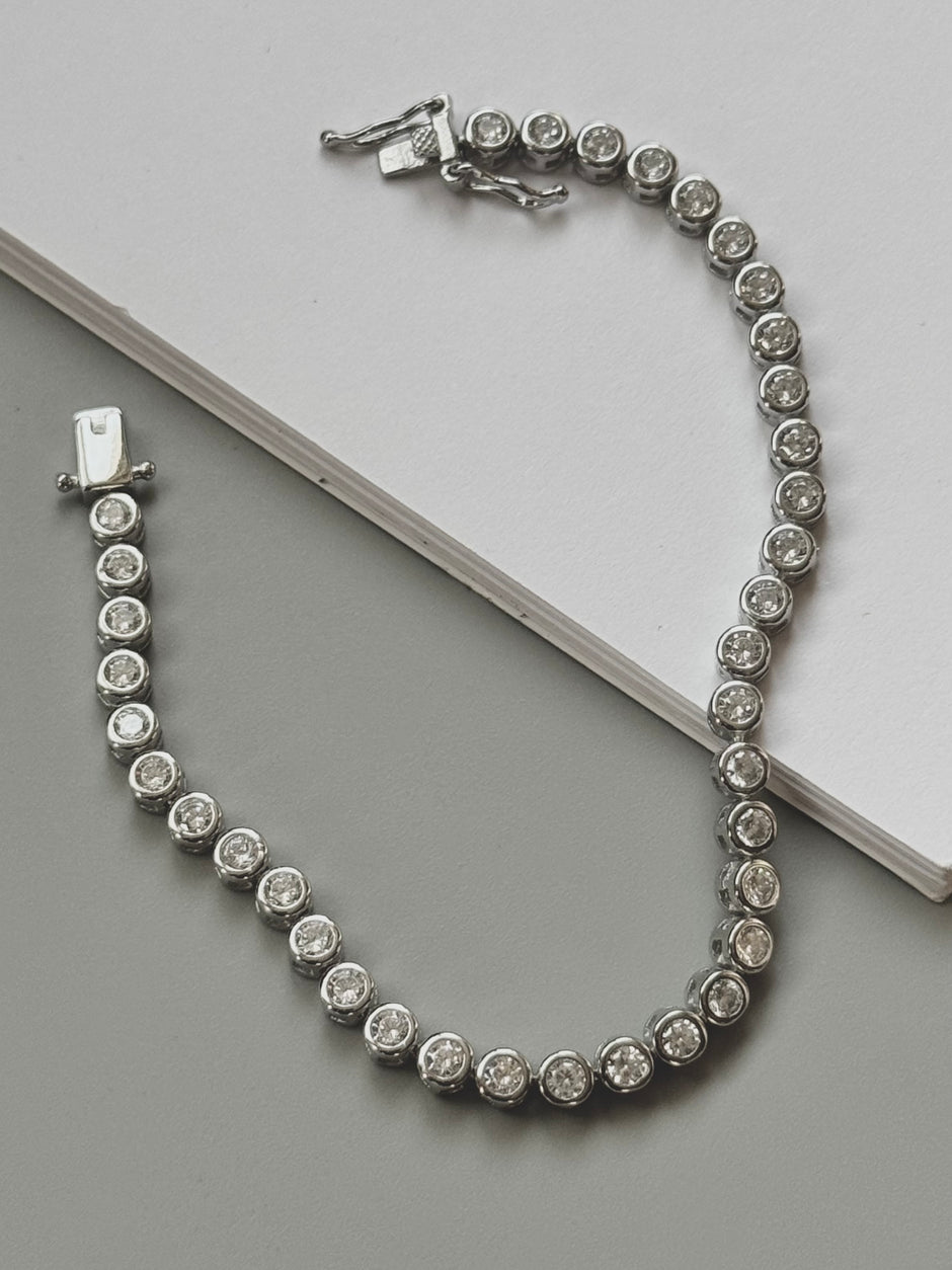 Bezel Tennis Bracelet