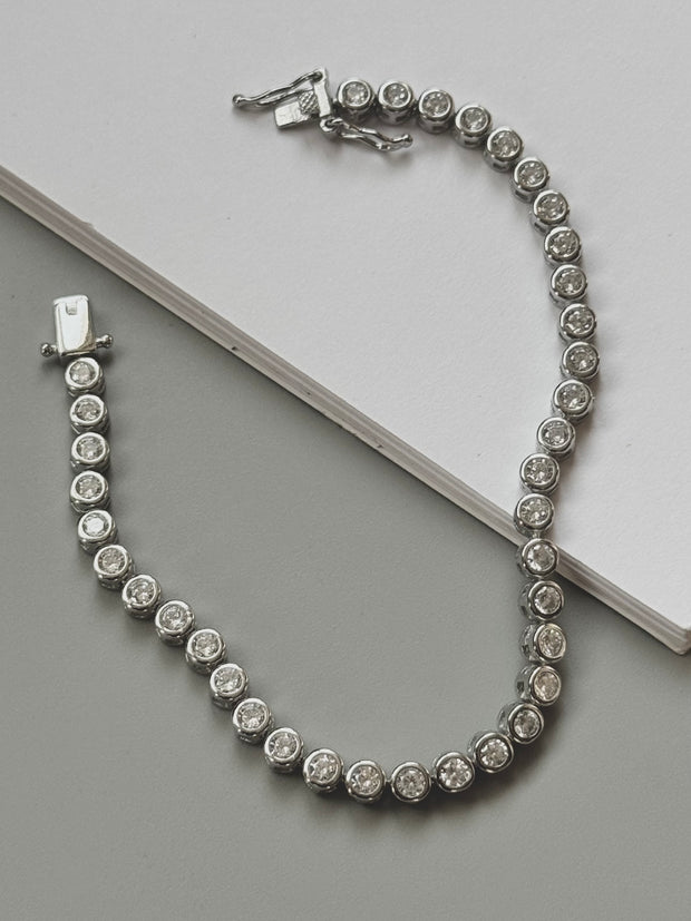 Bezel Tennis Bracelet