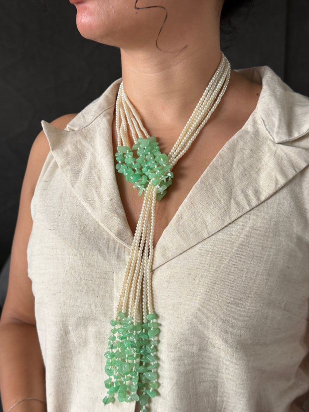 Aventurine Collier