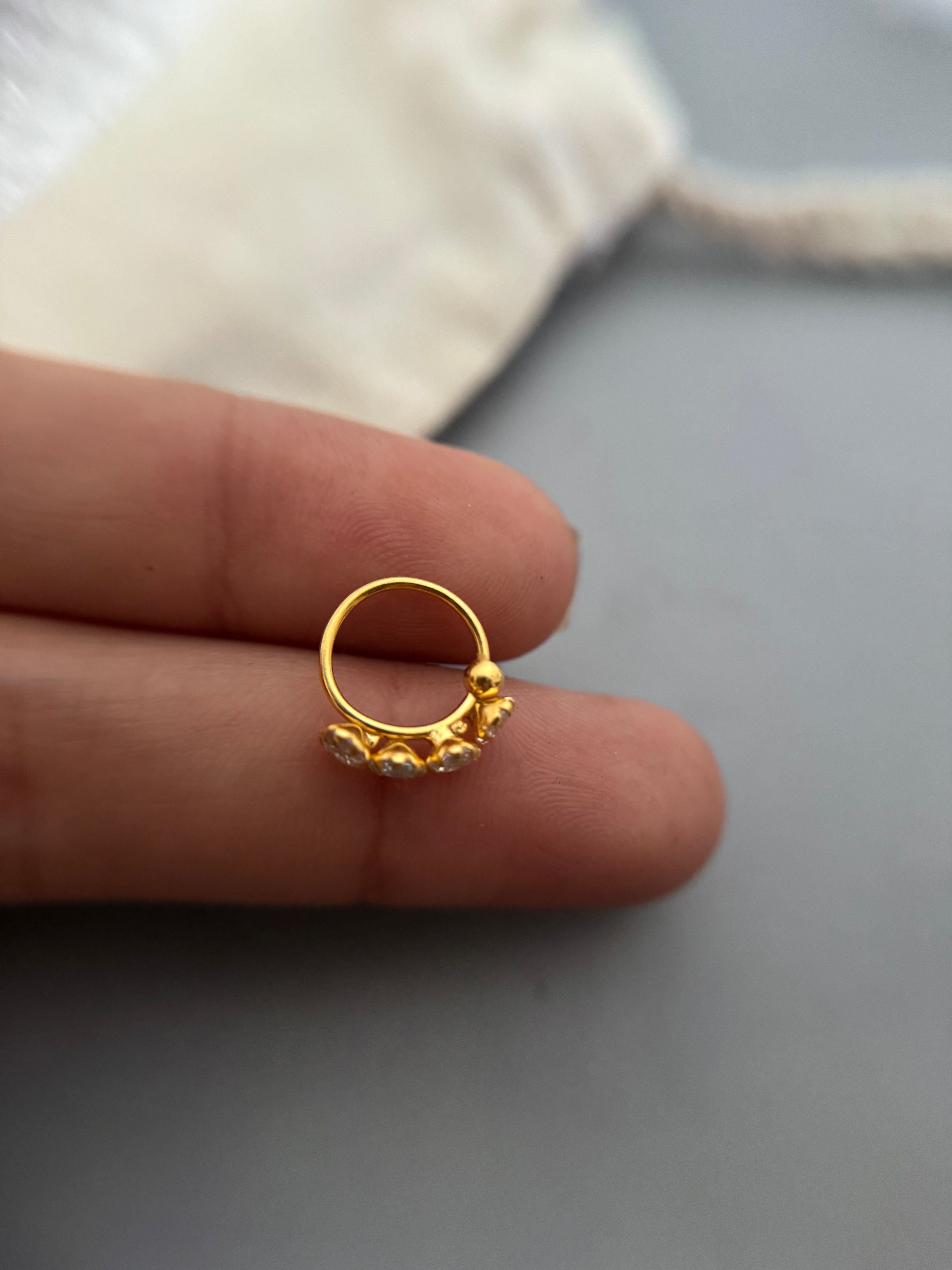 Gold Blitz Nose Ring