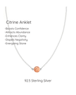 Citrine Anklet
