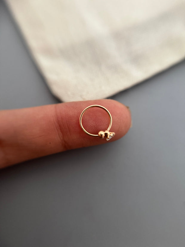 Rosegold Ovi Nose Ring