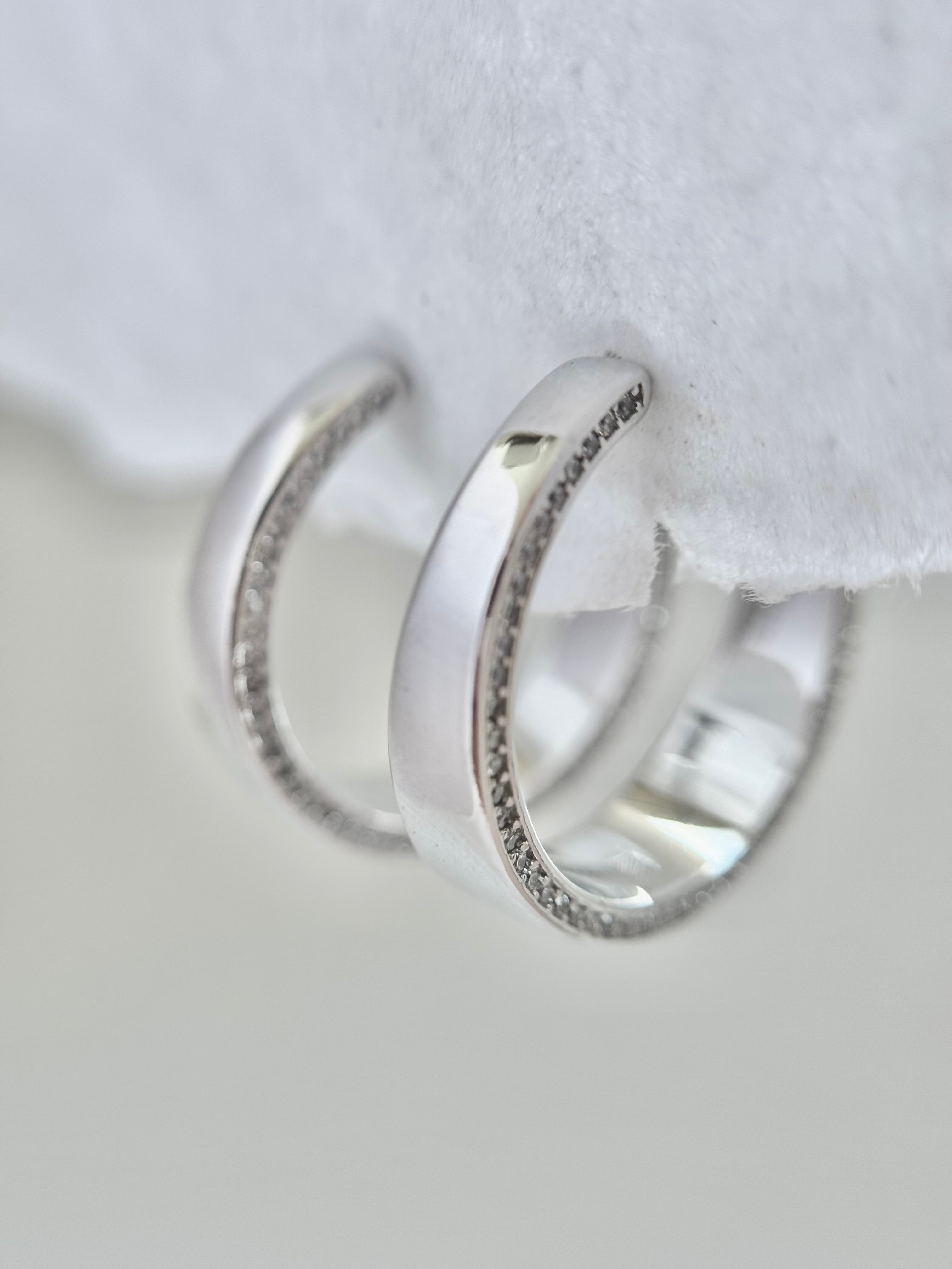 Sterling Hoops Earrings