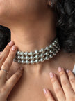 Grey Pearl Choker