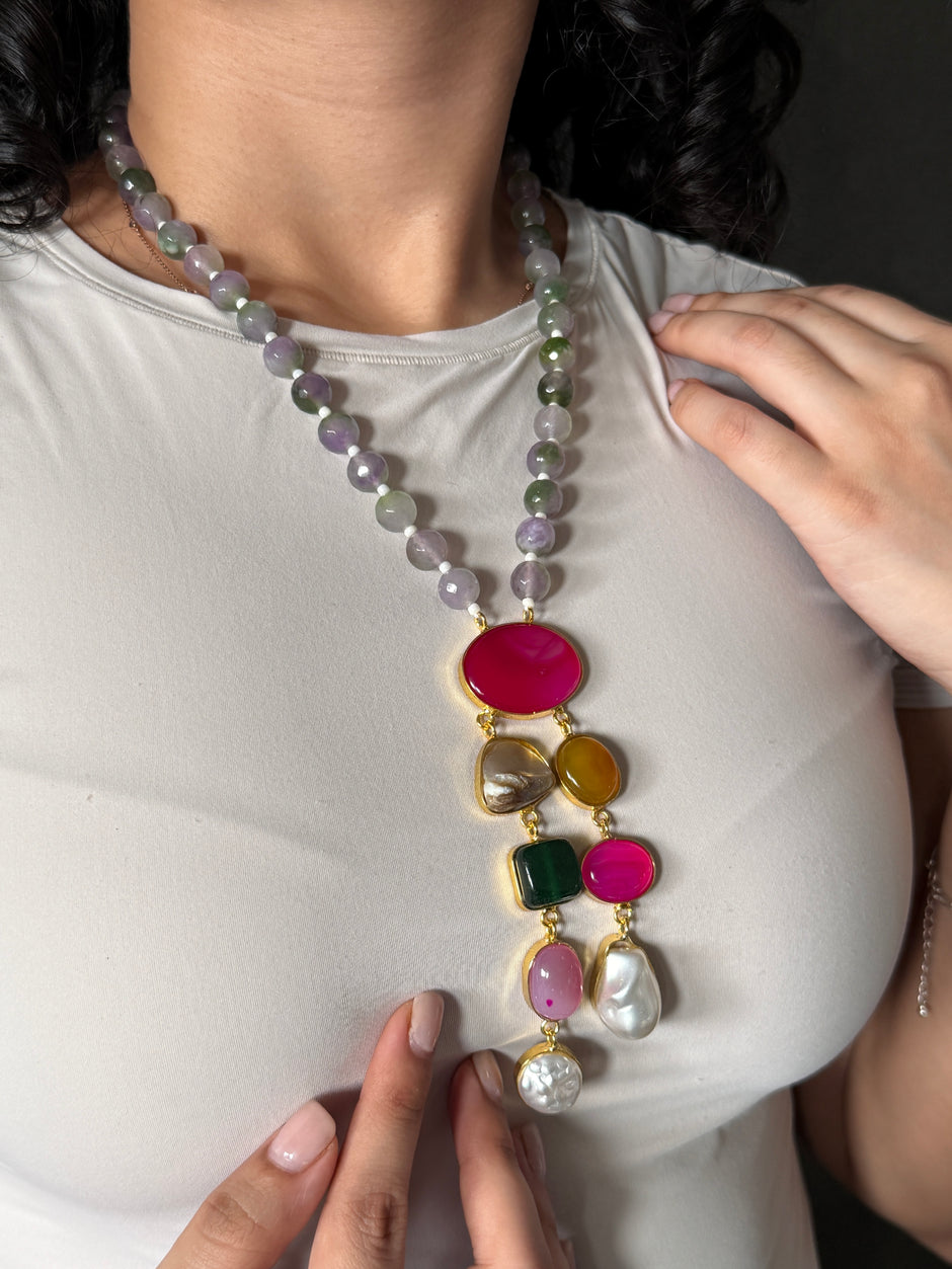 Fluorite MOP Necklace