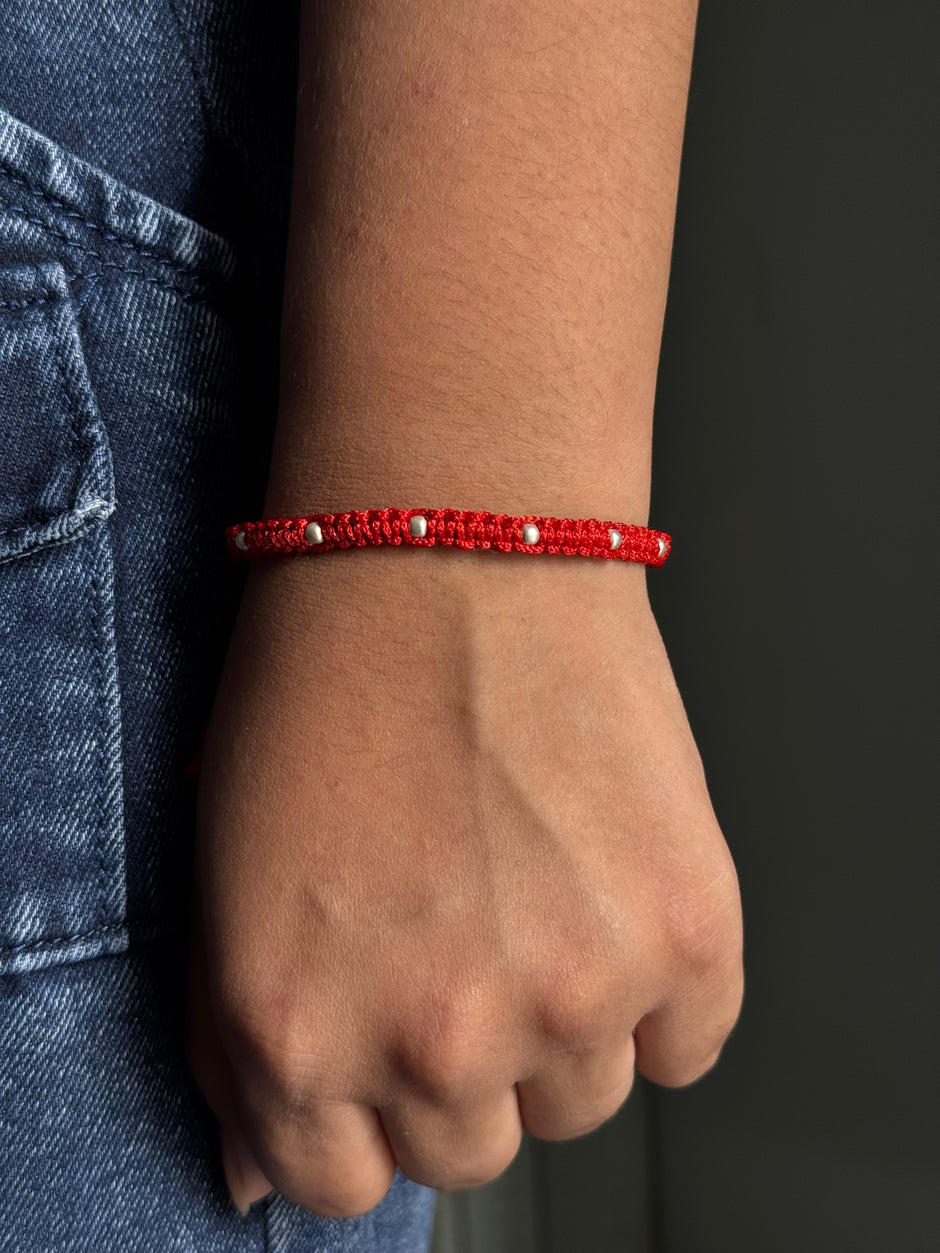 Red Beaded Rakhi