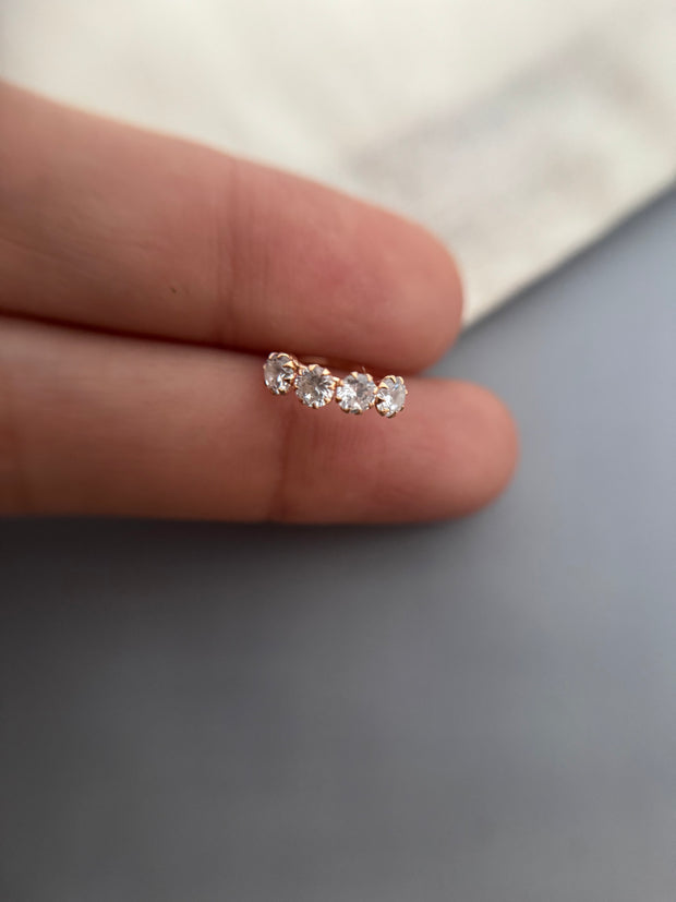 Rosegold Blitz Nose Ring