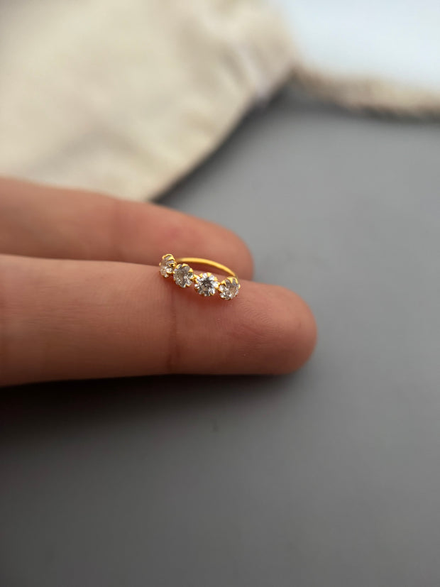 Gold Blitz Nose Ring