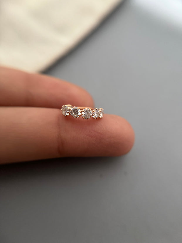 Rosegold Pixel Nose Ring