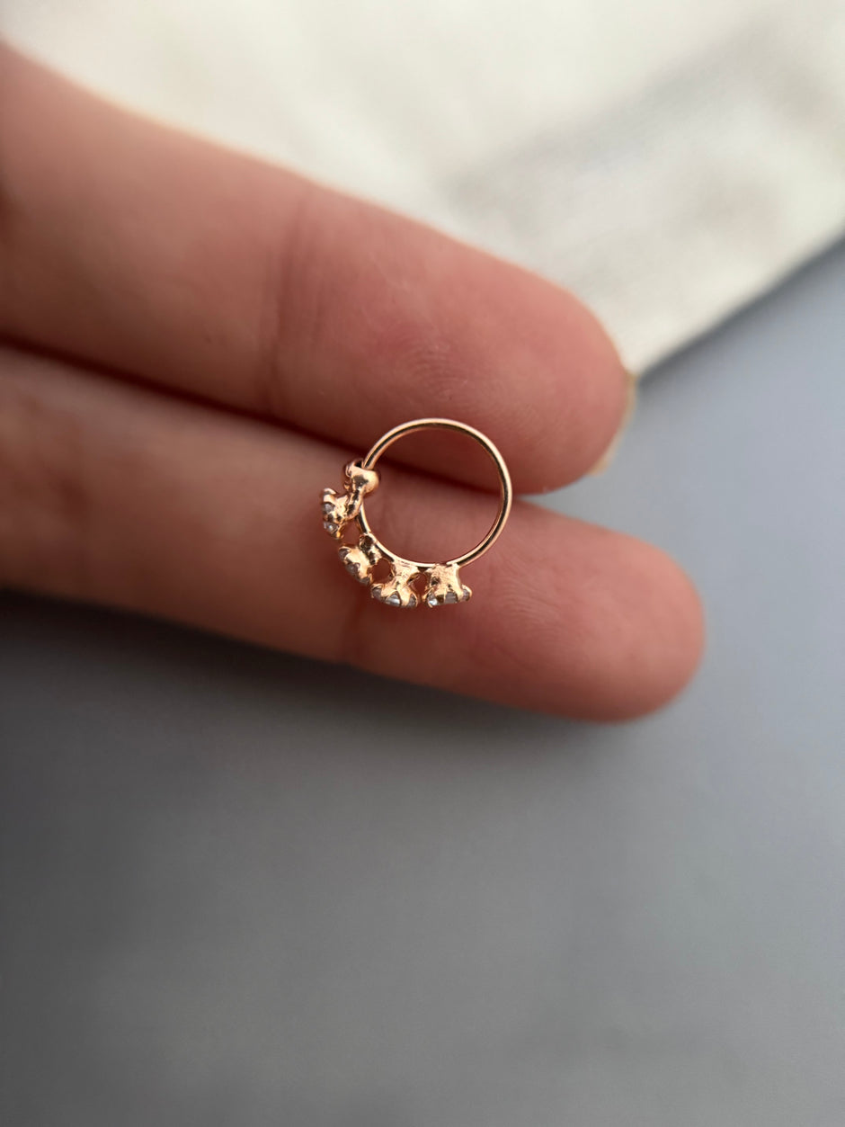 Rosegold Blitz Nose Ring