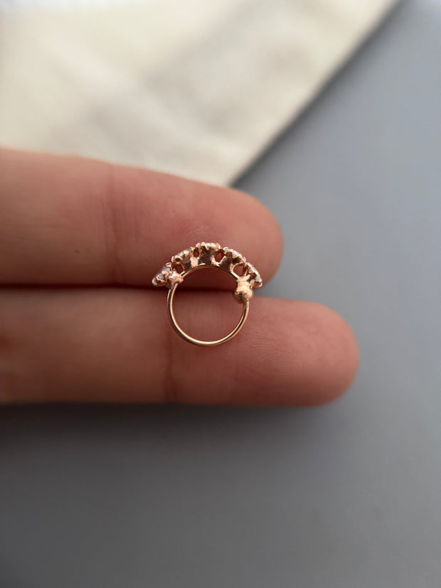 Rosegold Pixel Nose Ring