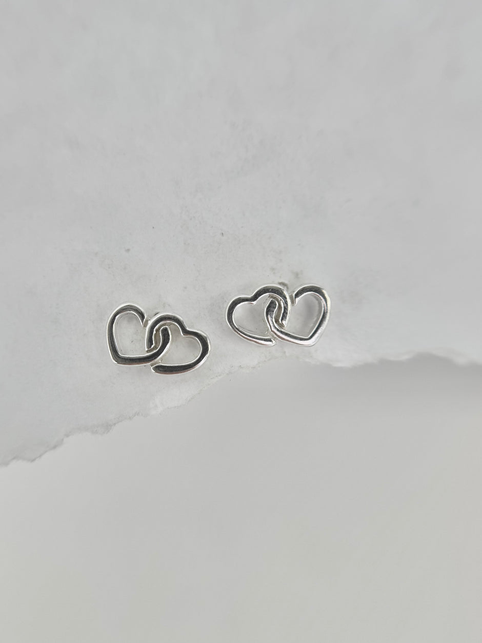 Dual Heart Earrings