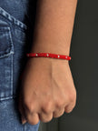 Red Beaded Rakhi