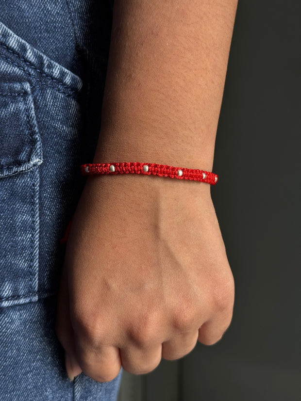 Red Beaded Rakhi