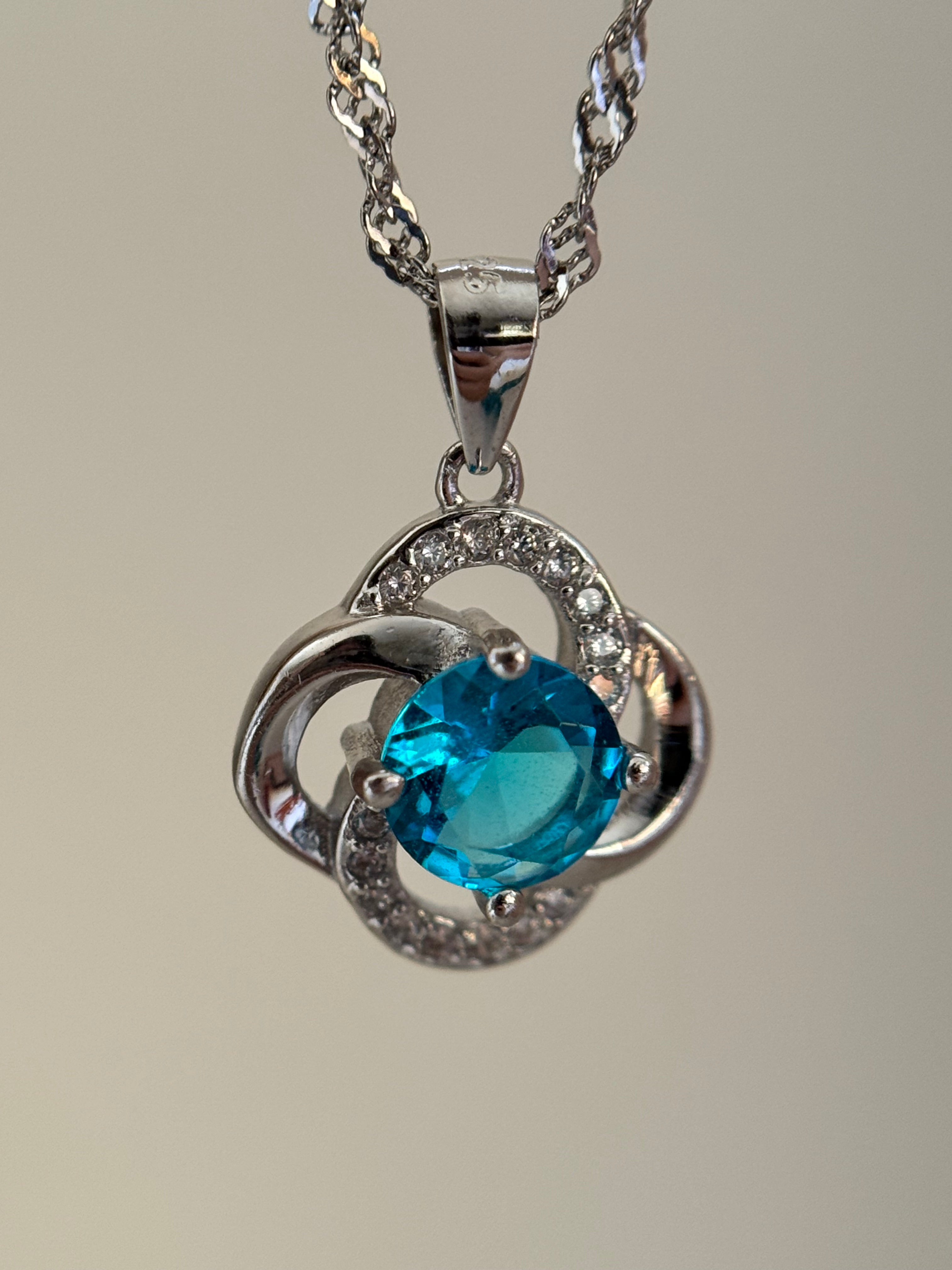 Sapphire Bloom Necklace