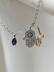 Hamsa Evil Eye Necklace