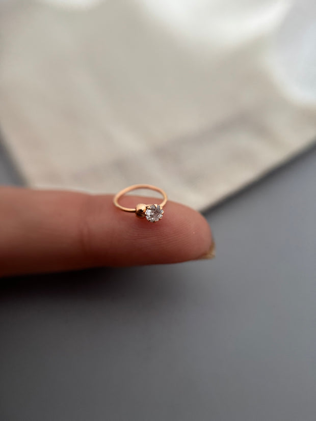 Rosegold Ovi Nose Ring