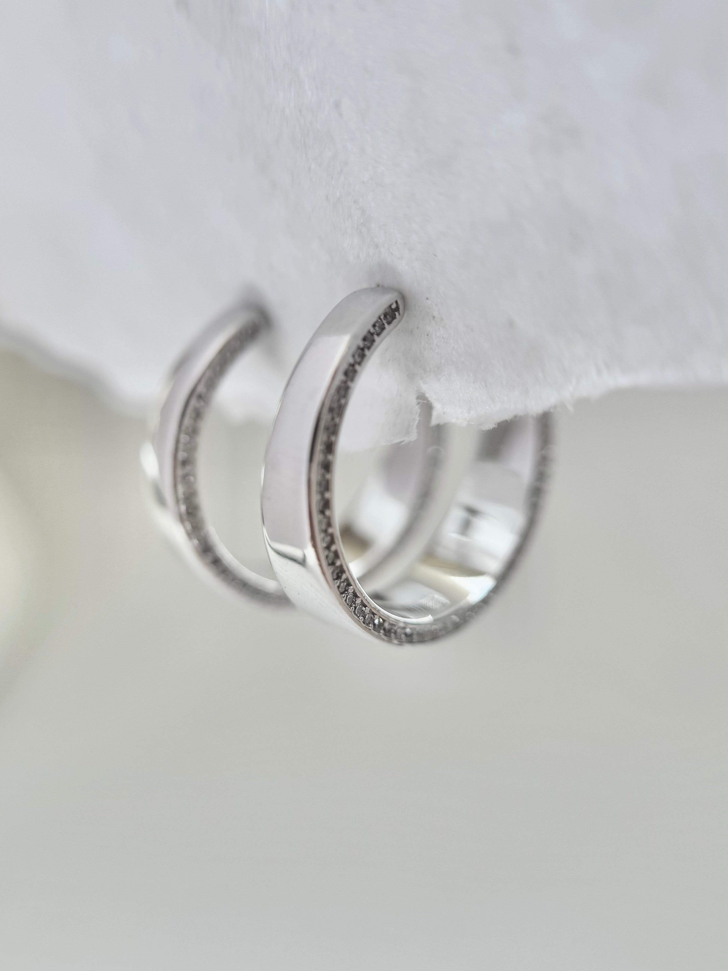 Sterling Hoops Earrings