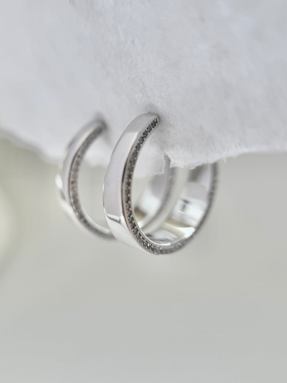 Sterling Hoops Earrings