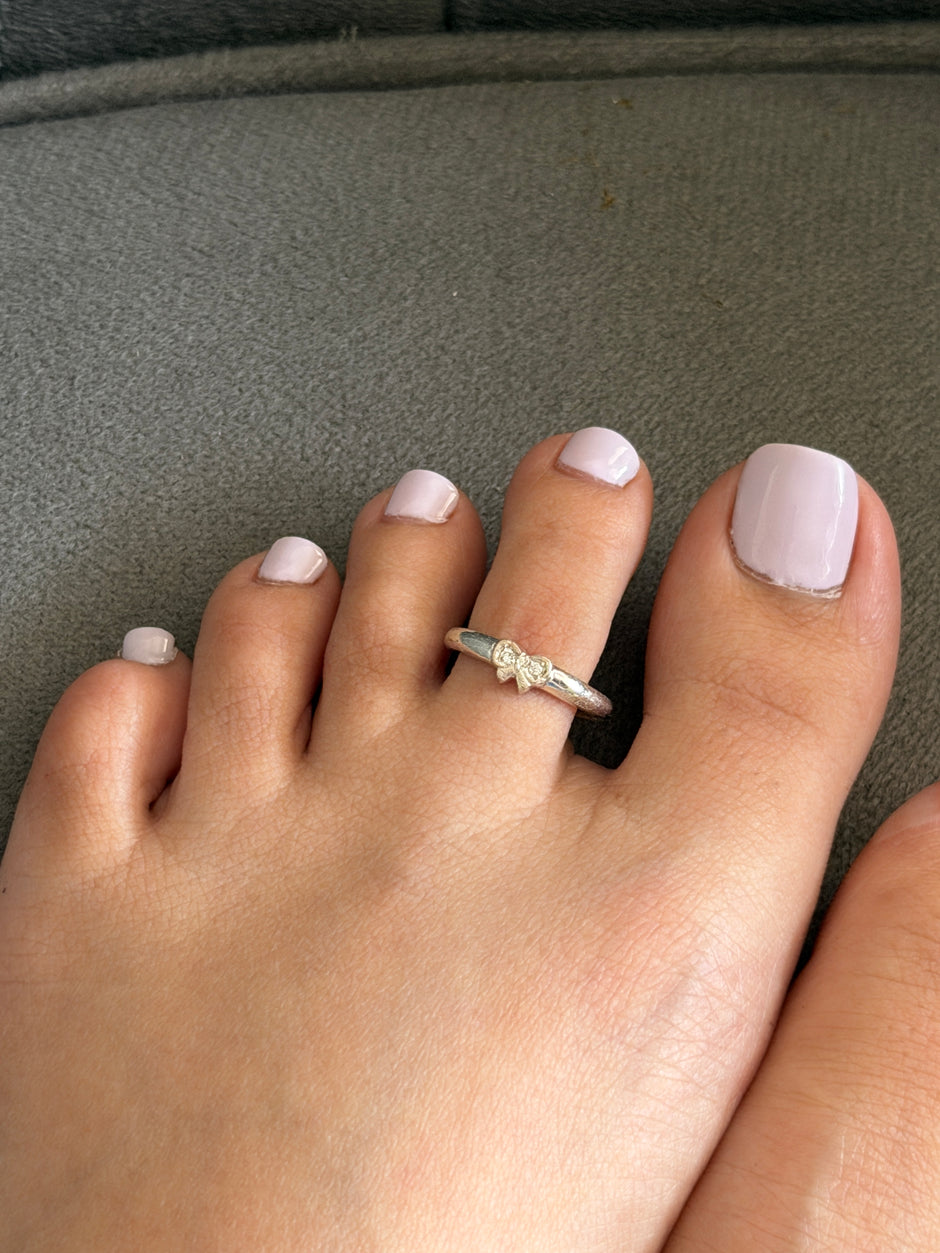 Bow Toe Rings