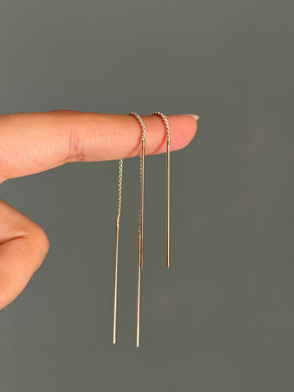 Sleek Threaded Earring