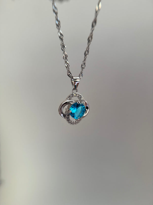 Sapphire Bloom Necklace
