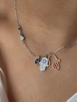 Hamsa Evil Eye Necklace