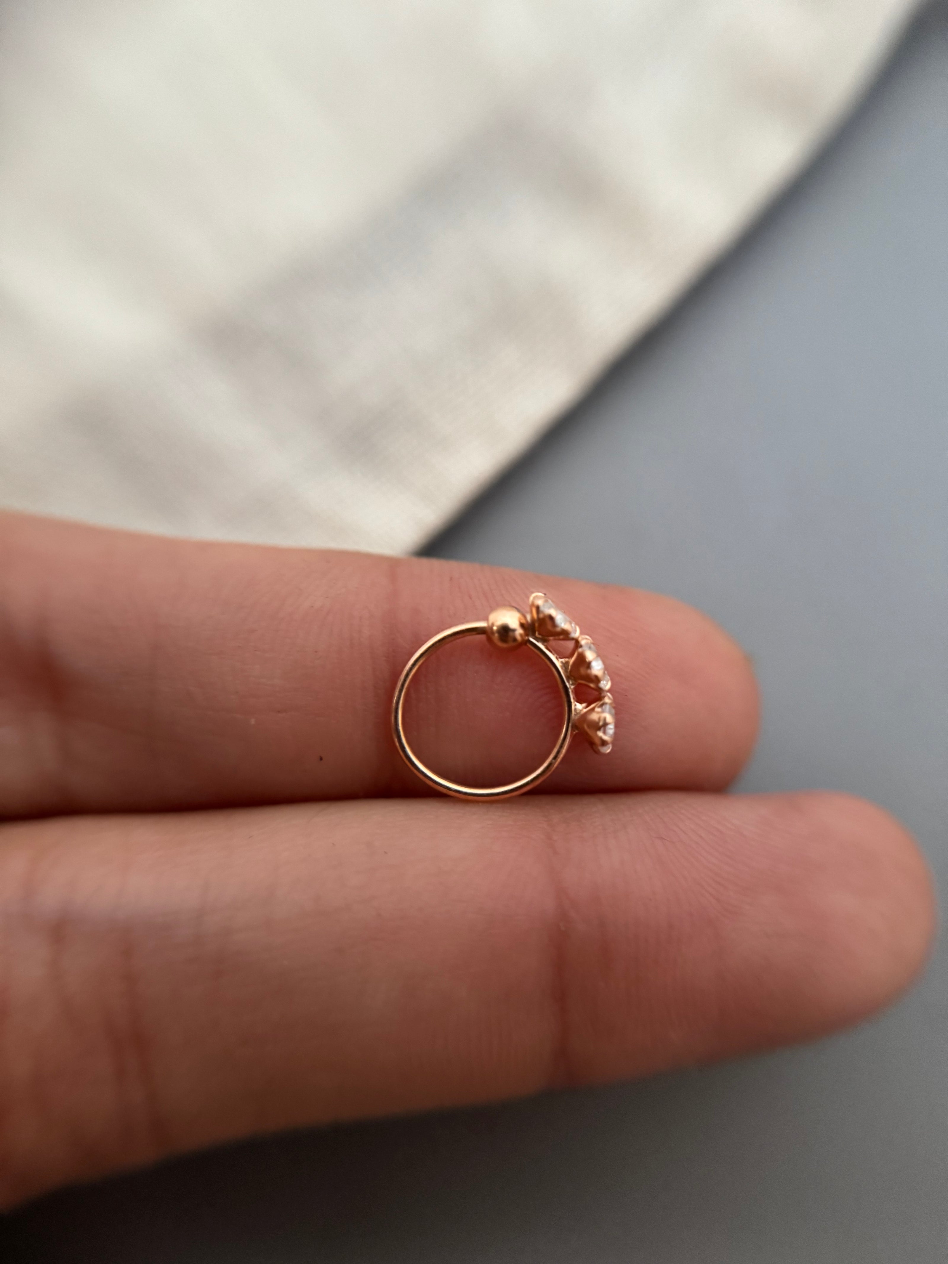 Rosegold Ayra Nose Ring