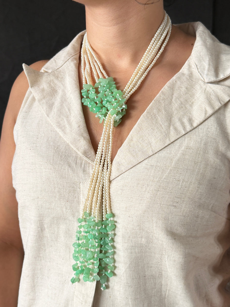 Aventurine Collier