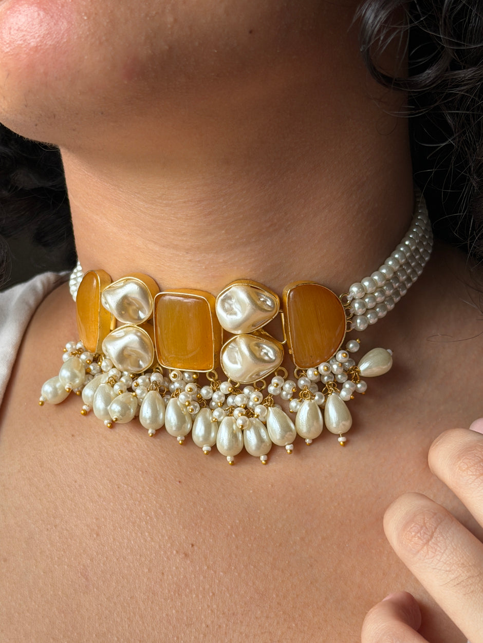 Cat’s Eye Opal choker