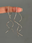 Curly Threaded Earring