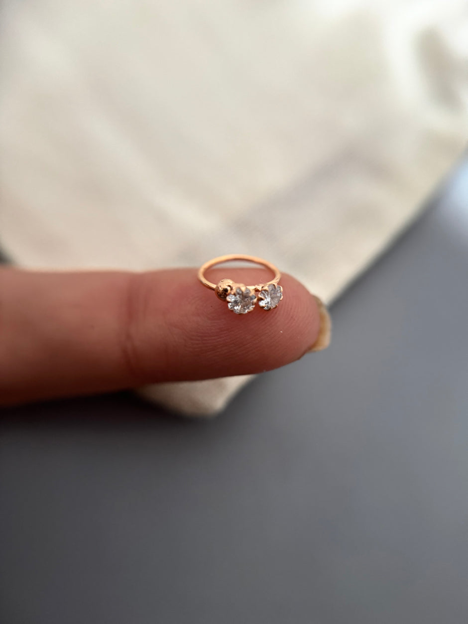 Rosegold Saavi Nose Ring