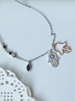 Hamsa Evil Eye Necklace