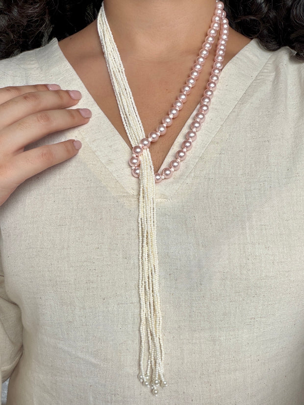 Venustus Pink Pearl Necklace