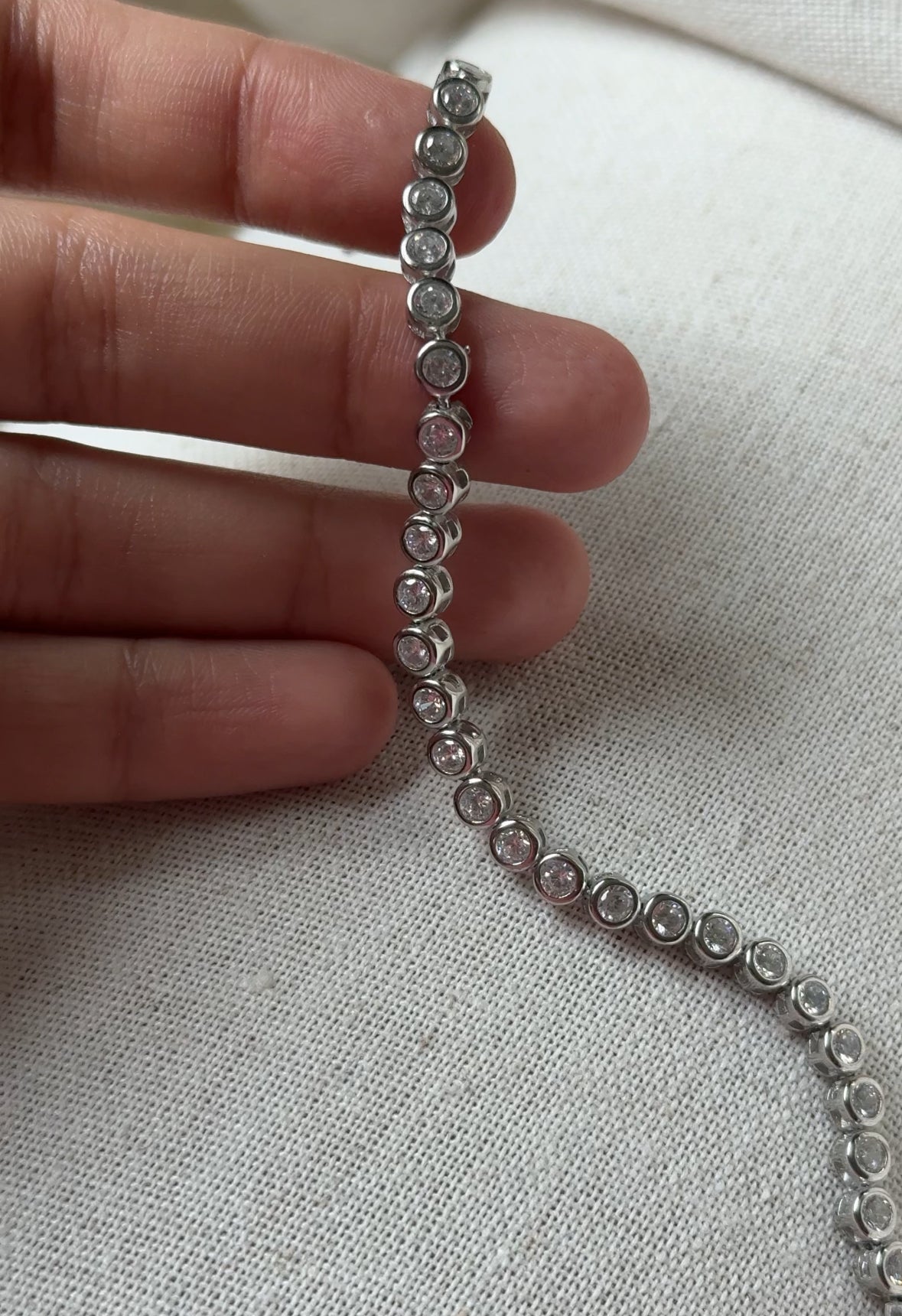 Bezel Tennis Bracelet
